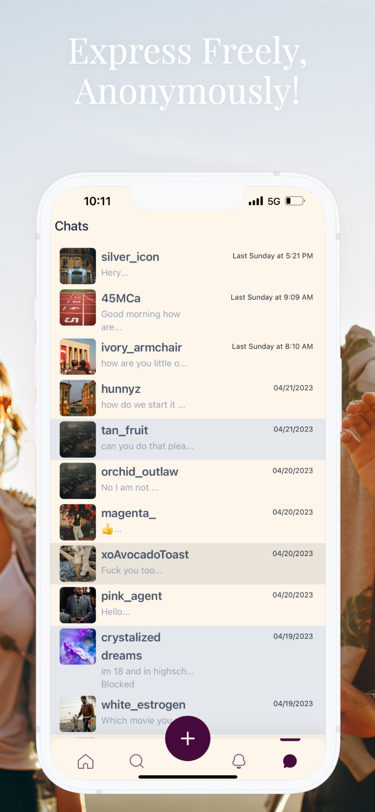Hush - Express Freely, The Anonymous Social Networking App
